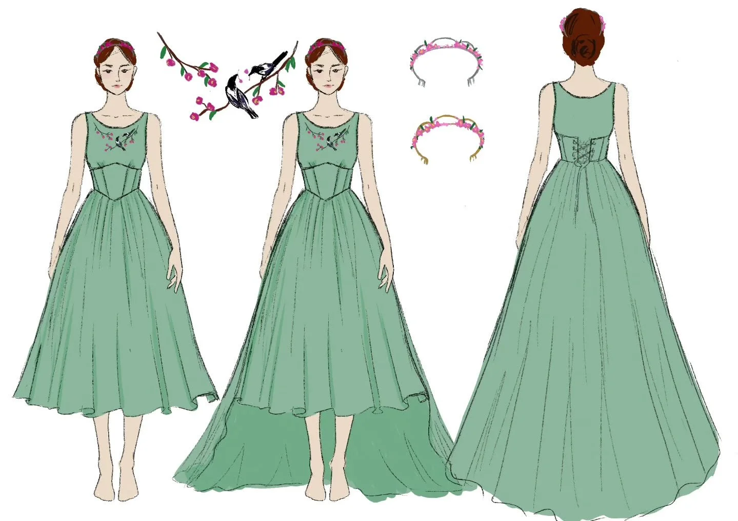 Working on 6 wedding dresses at the moment 😌🪡💓 2 of the dresses are more traditional big dresses, and 4 are embroidery linen dresses.
I LOVE  making wedding dresses, and it makes me so happy every time someone wants me to make embroidery on their 