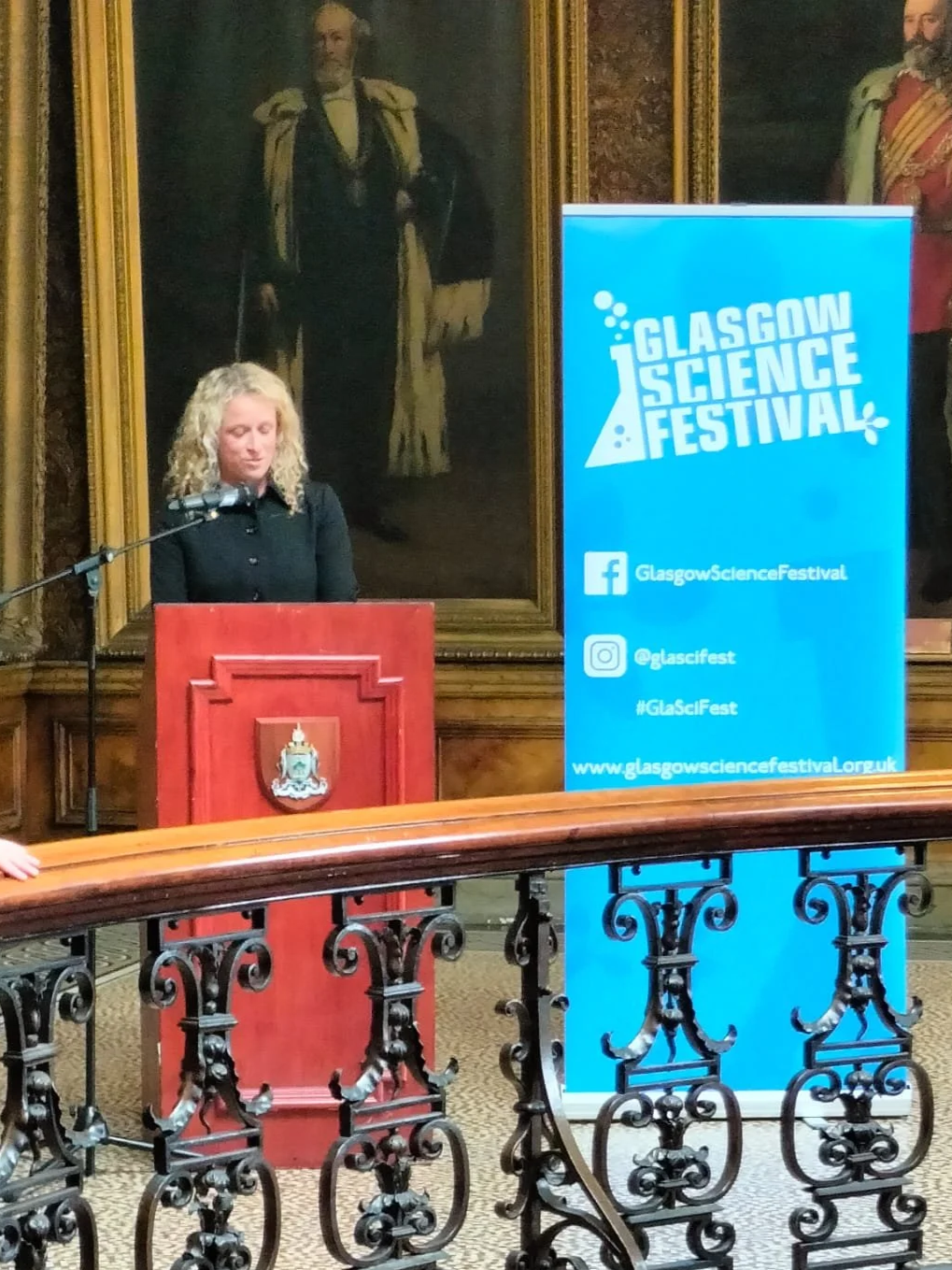Deborah O'Neill at Glasgow City Chambers