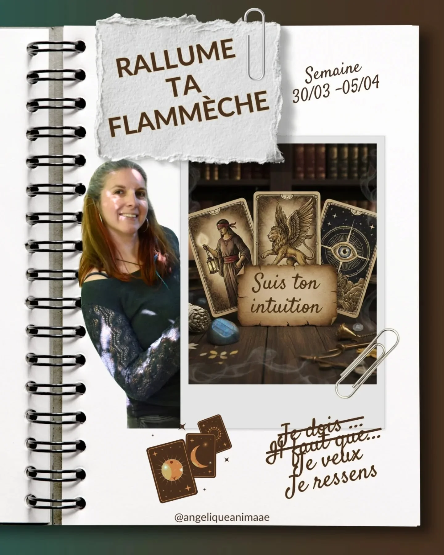 Pr&ecirc;te &agrave; rallumer ta flamm&egrave;che ? ✨

Cette semaine, c&rsquo;est l&rsquo;&eacute;nergie du Faucon qui est avec nous. Il vient pour nous inviter &agrave; sortir de notre t&ecirc;te et du brouhaha de nos pens&eacute;es afin de nous pos