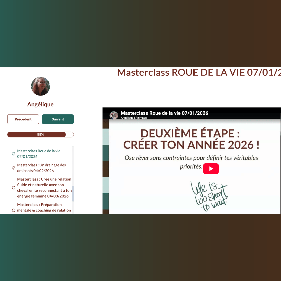 Masterclass mensuelle en direct et replay de l'accompagnement Symbiose