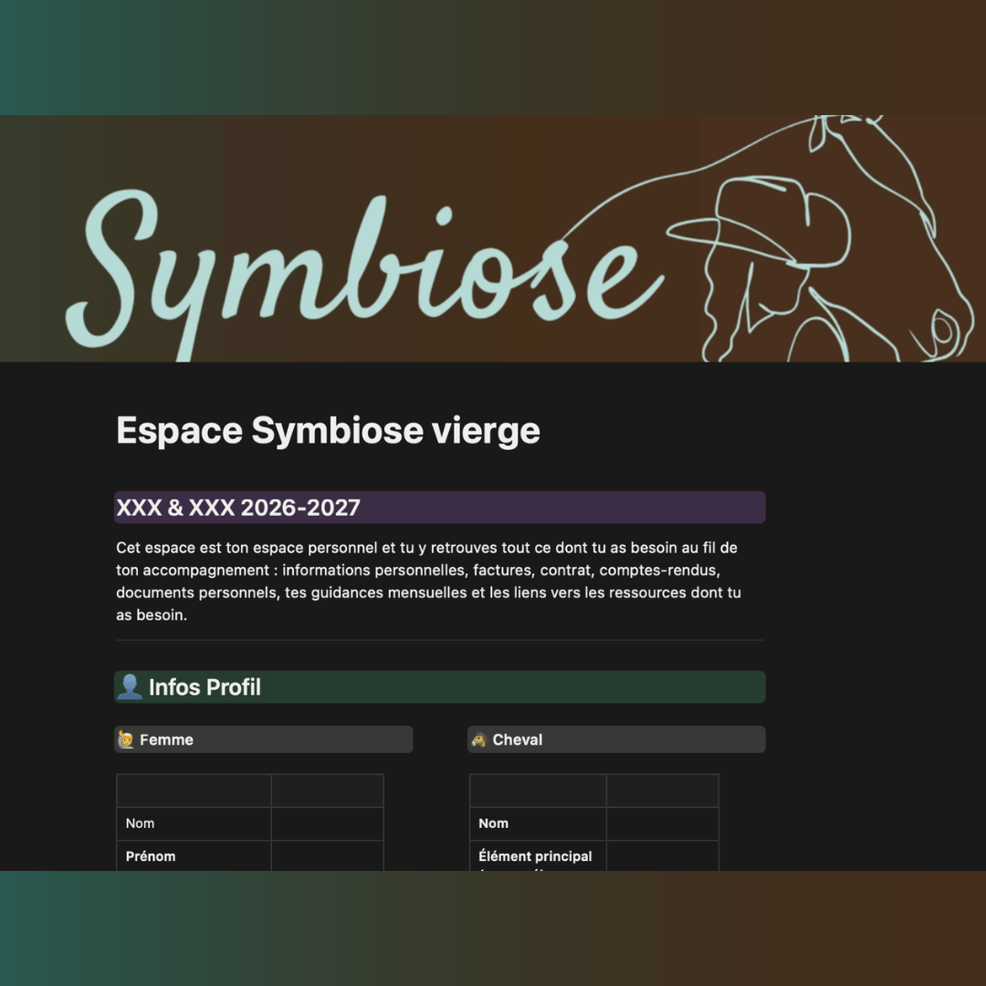 Espace de suivi personnalisé de l'accompagnement Symbiose