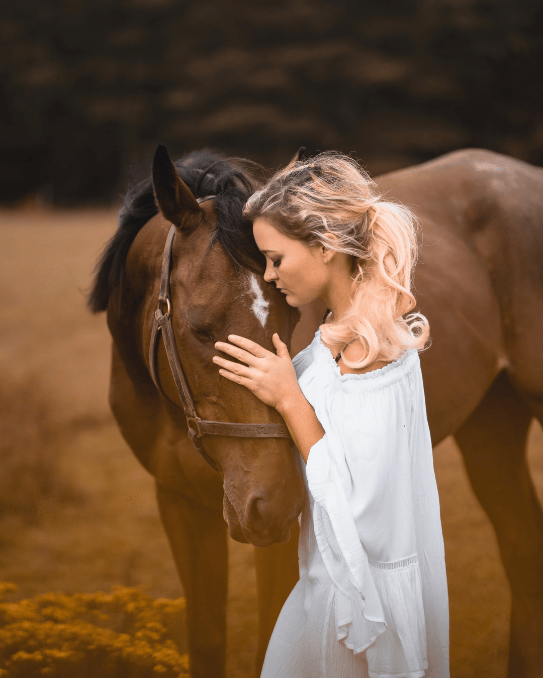 Une femme et son cheval qui lâche le contrôle et la surresponsabilité qu'elle ressent vis à vis de son cheval
