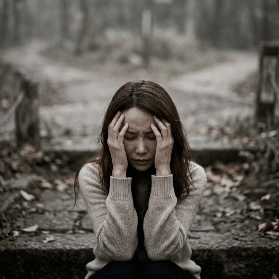 Femme en pleine réflexion sur son avenir et sa vie, en quête de clarté
