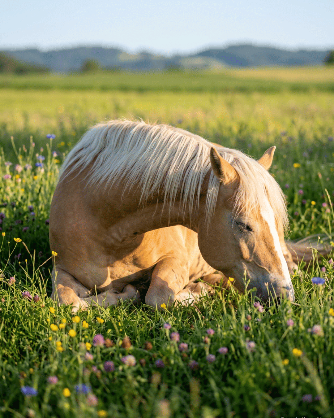 Cheval épanoui dont la propriétaire sait reproduire ce qui le rend heureux