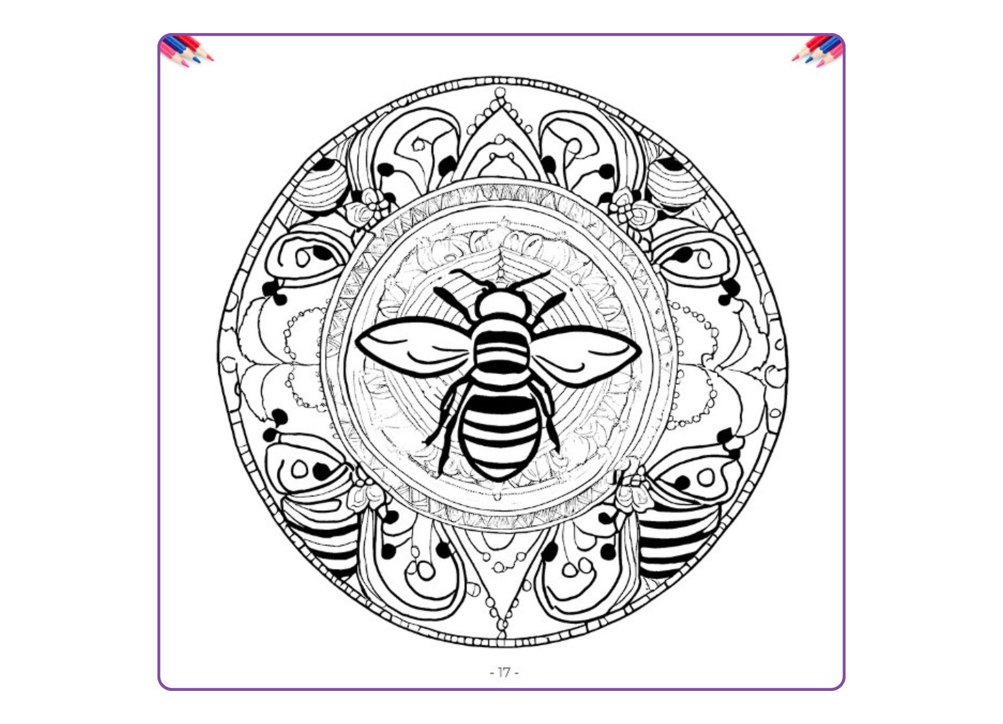 Mandala lune de miel coloriage adulte cycles lunaires