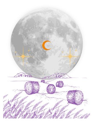Illustration de la Lune des Prés, pause Voie Lac’Thé de Léti’Quête en juillet 2026