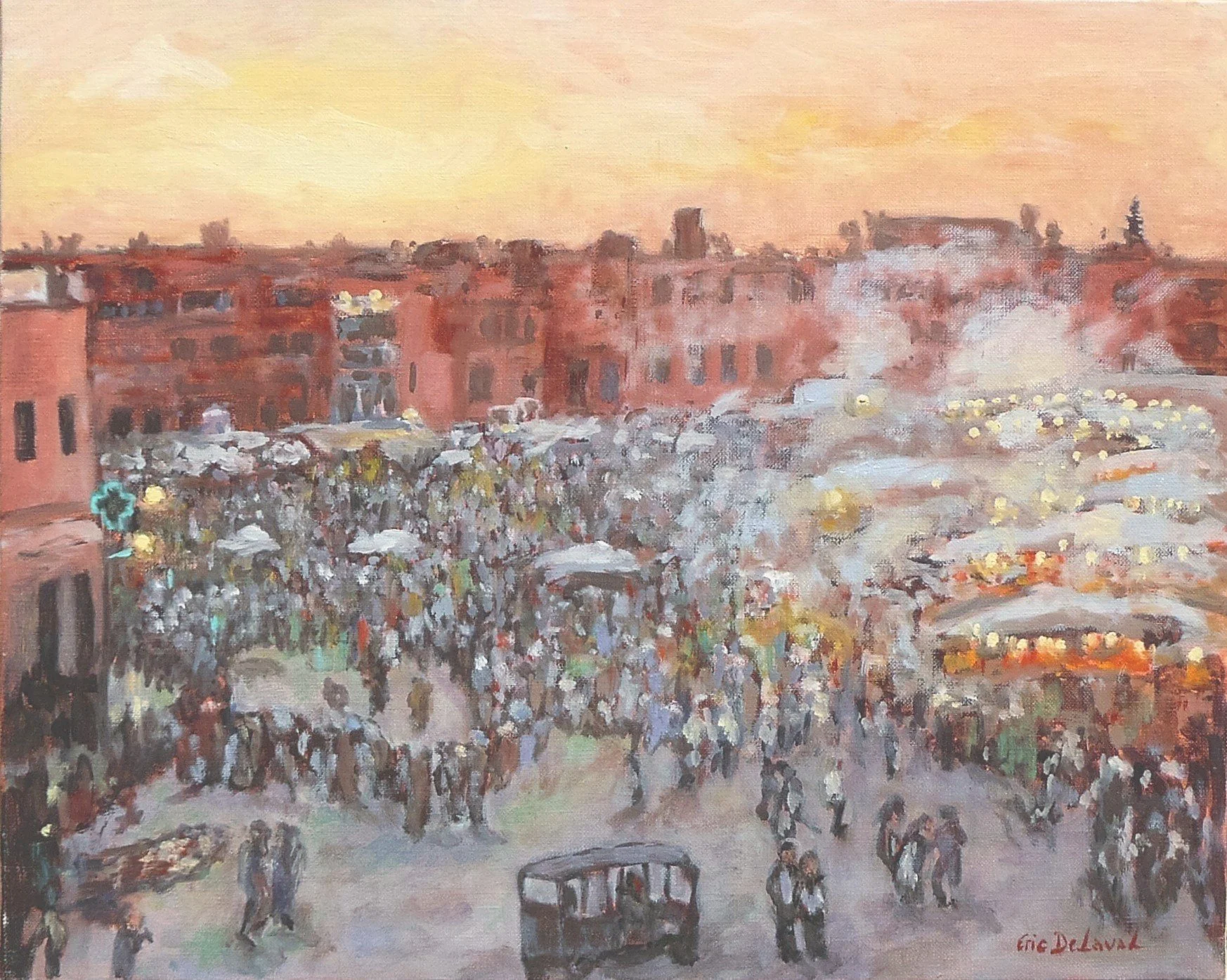 Marrakech- impression sunset 40x50 cm