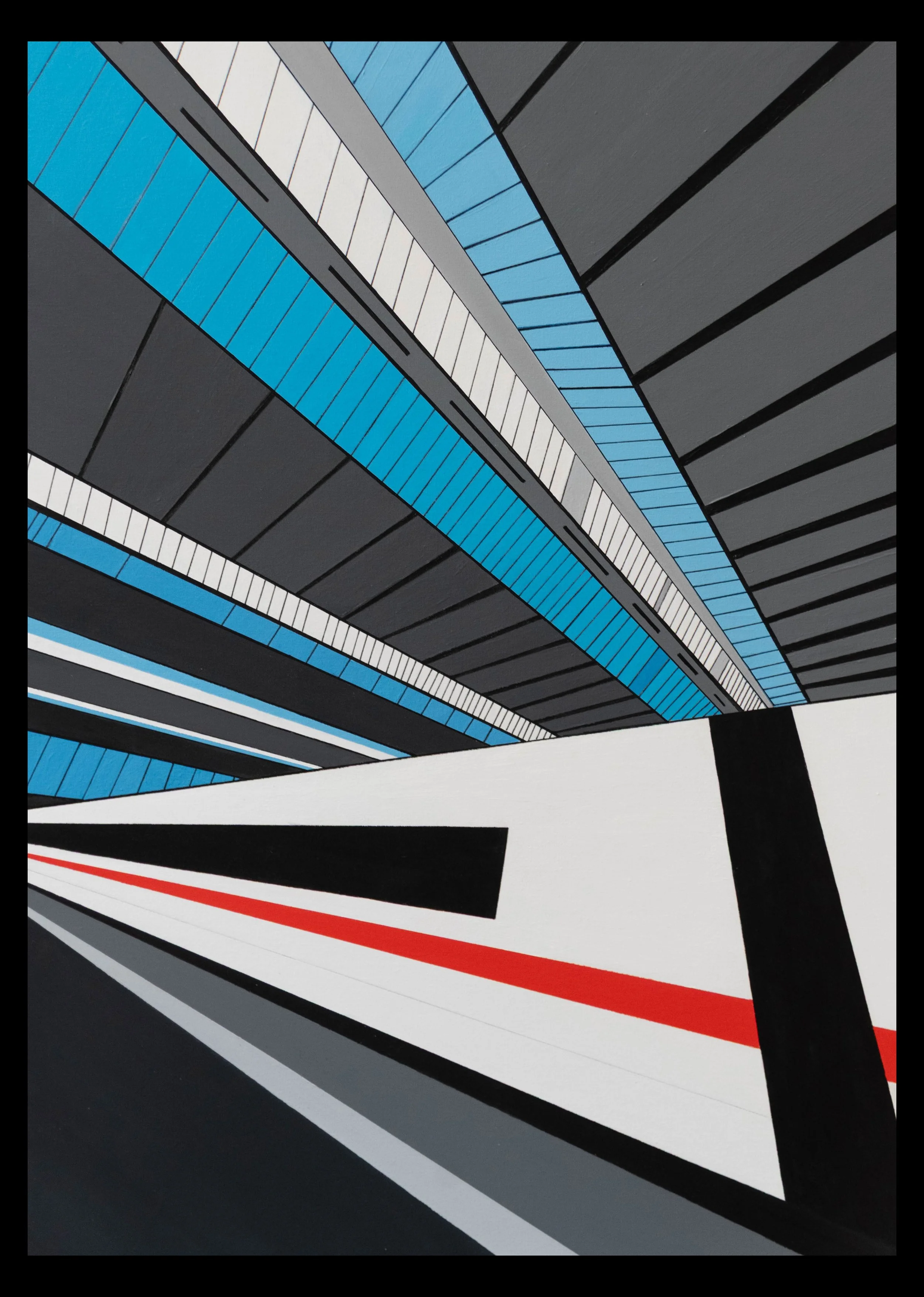 Munich, acrylic painting, 50x70 cm