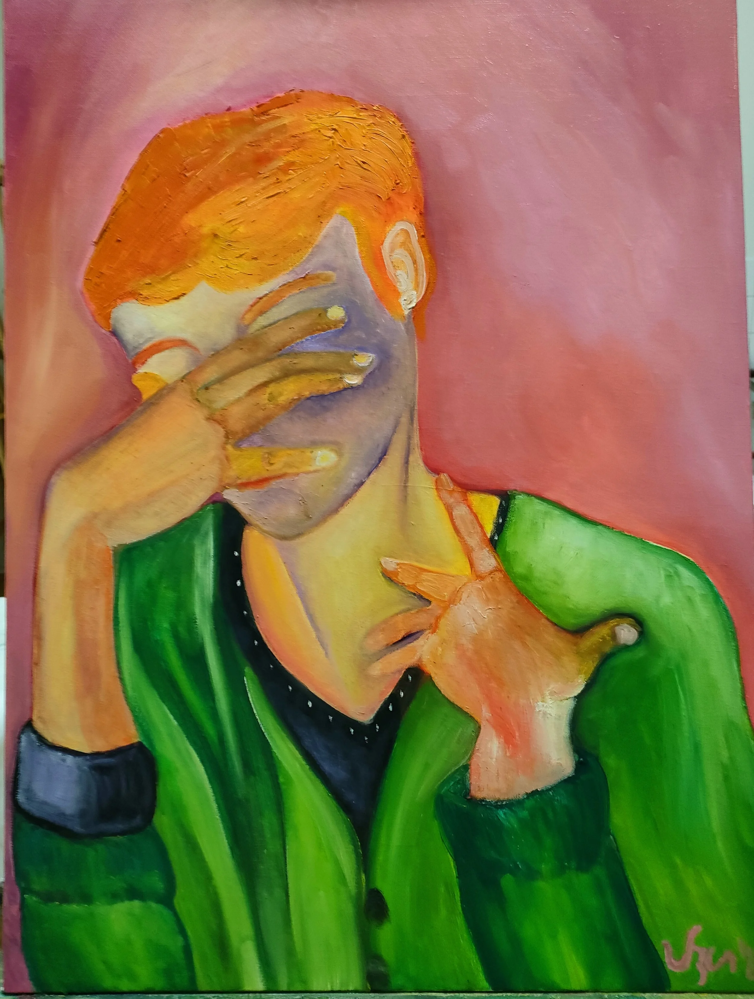 Oublier ou ne pas oublier - 73 x 54 cm - Huile sur toile - 2022 