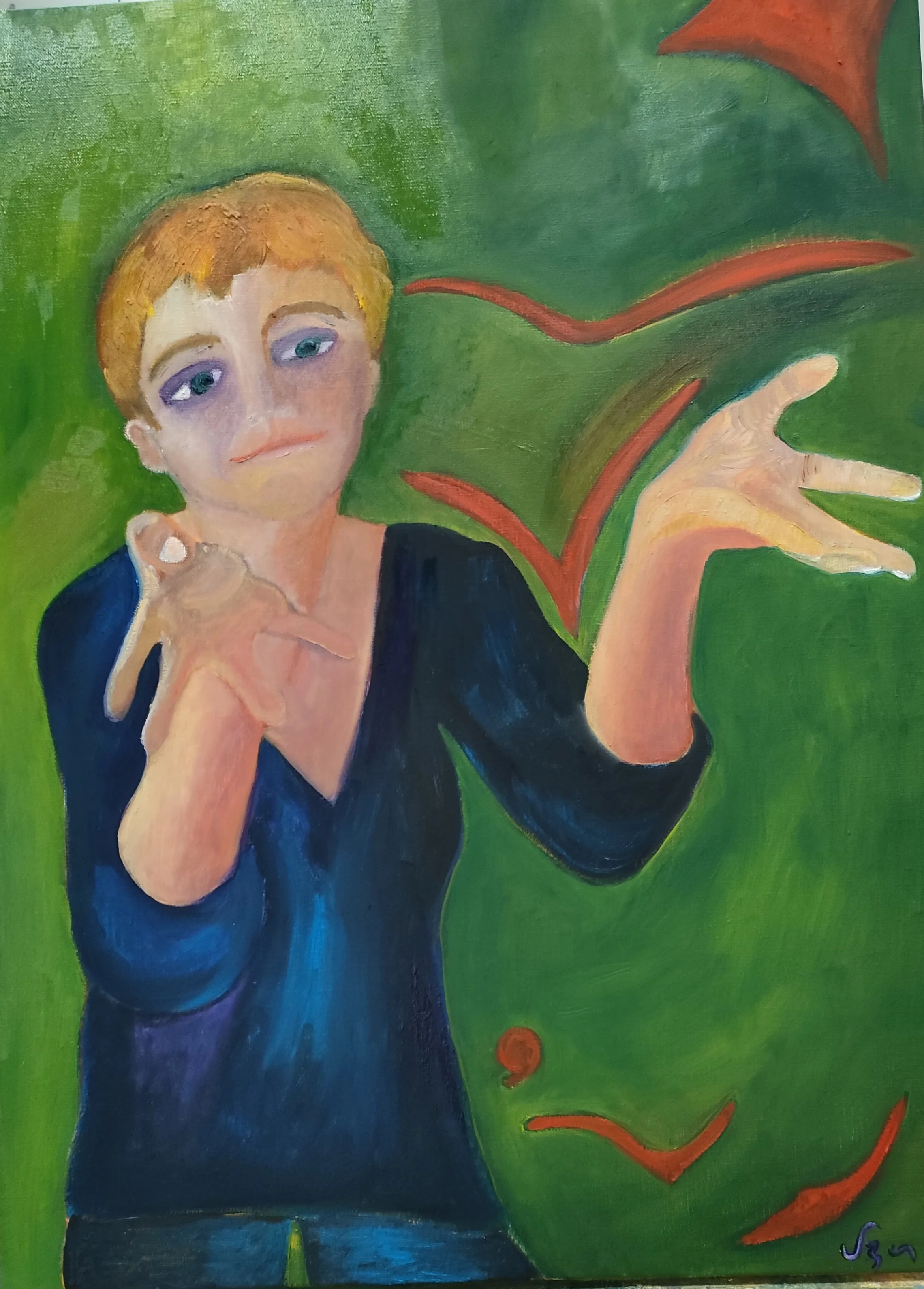 Liberer - 73 x 54 cm - Huile sur toile - 2022