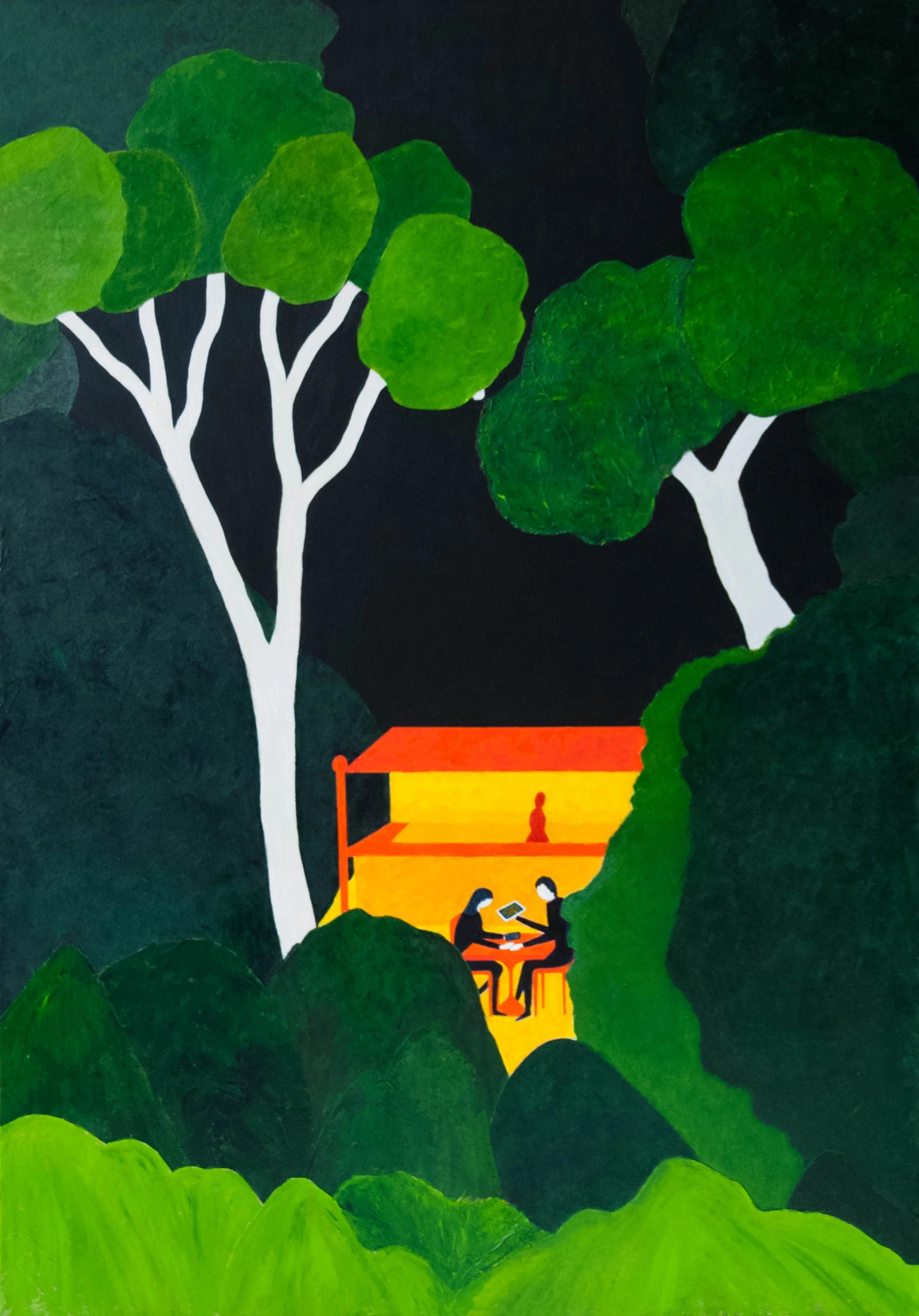 Modern love, mixed media, 