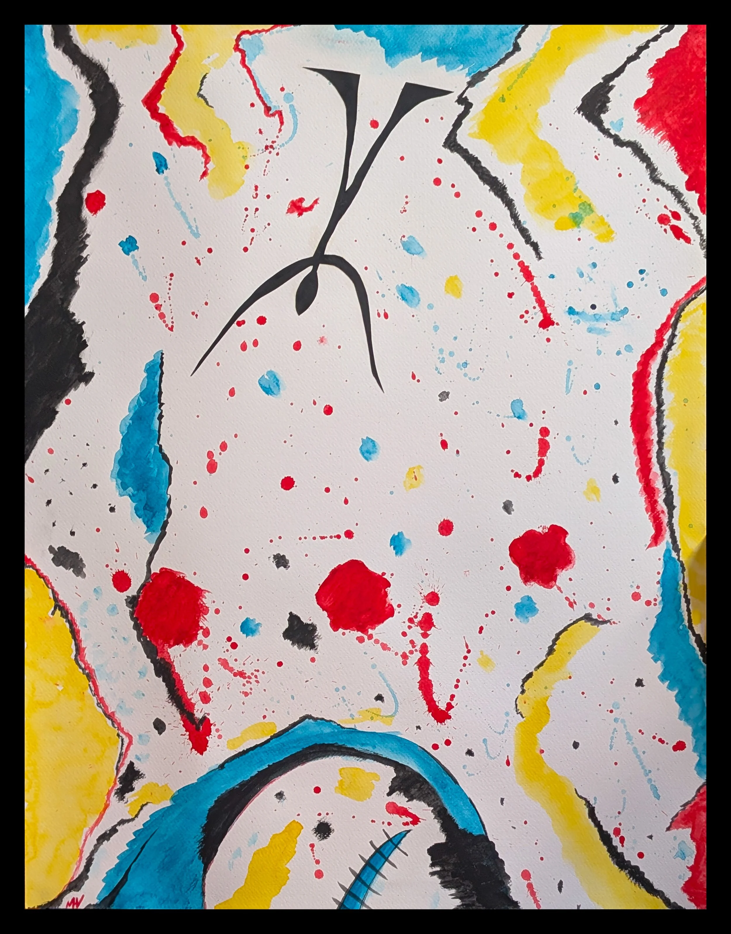 The Hanged Man, mixed media, 50x65 cm