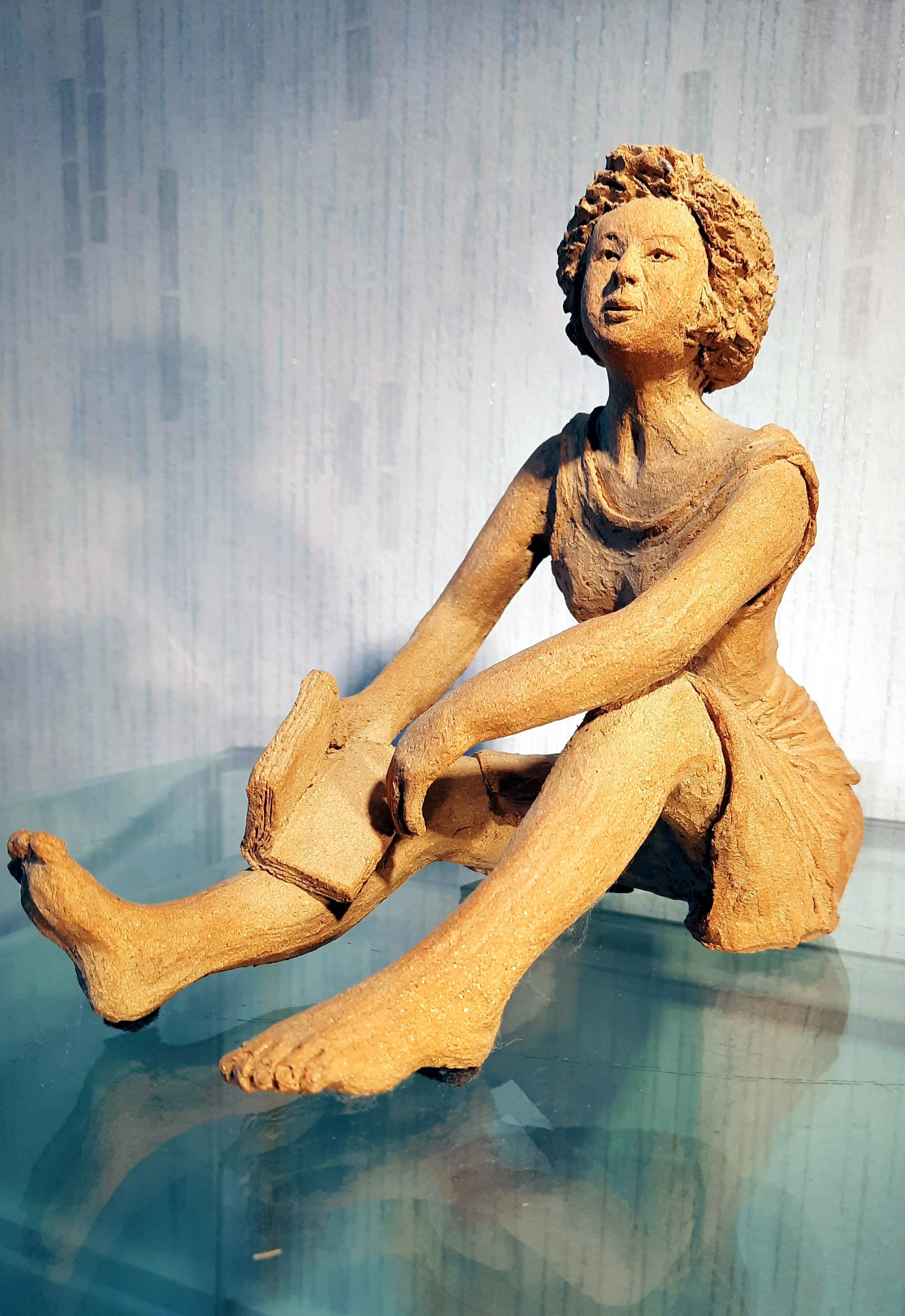 Rêverie, terre cuite, 18 x22 x11 cm