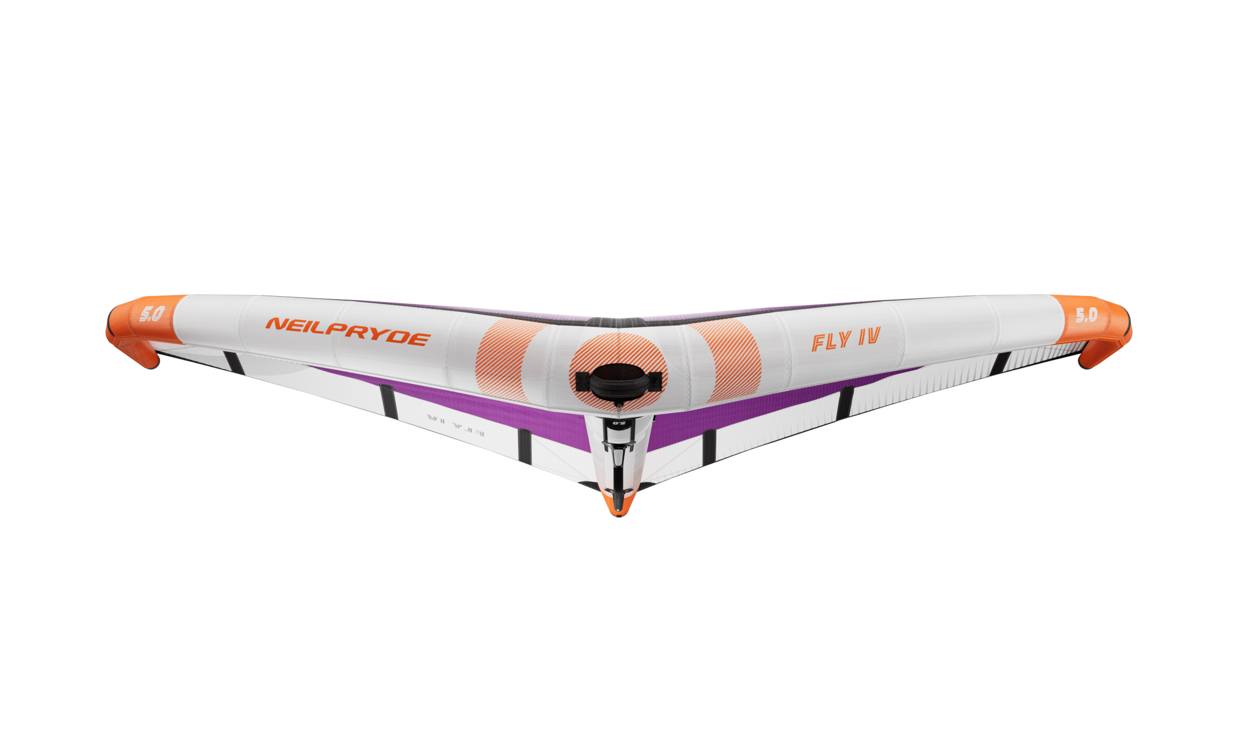 Detailaufnahme der verstärkten Nähte und Canopy-Materialien des NeilPryde Fly IV Wings
