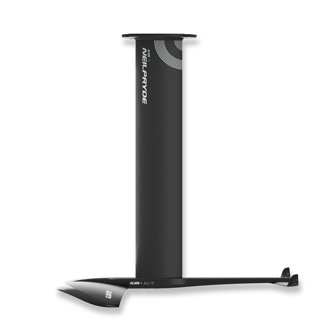 Neilpryde Glide Surf HP Black Foilest komplett seitliche Frontansicht