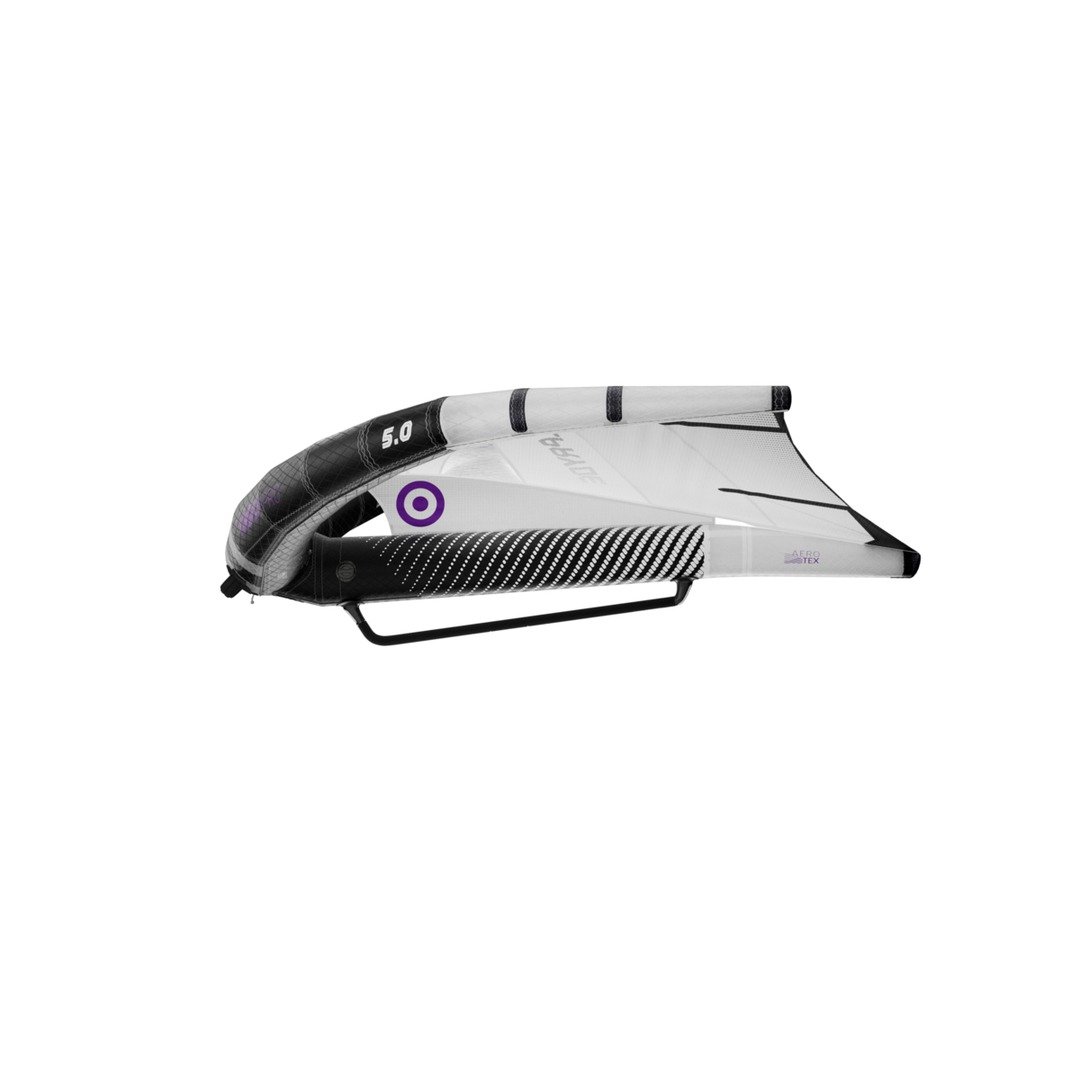 NeilPryde FireFly Pro Wing White – Seitenansicht Profil und Leading Edge
