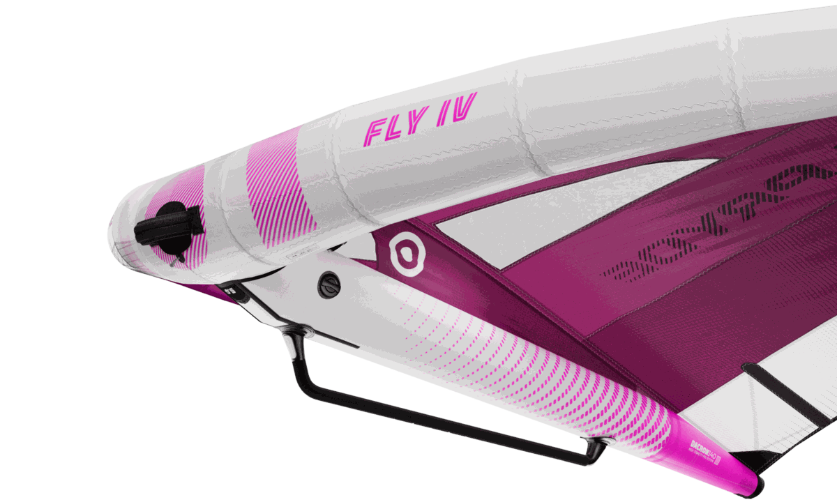 Detailaufnahme des Mono-Handles und Center Struts am NeilPryde Fly IV Wing