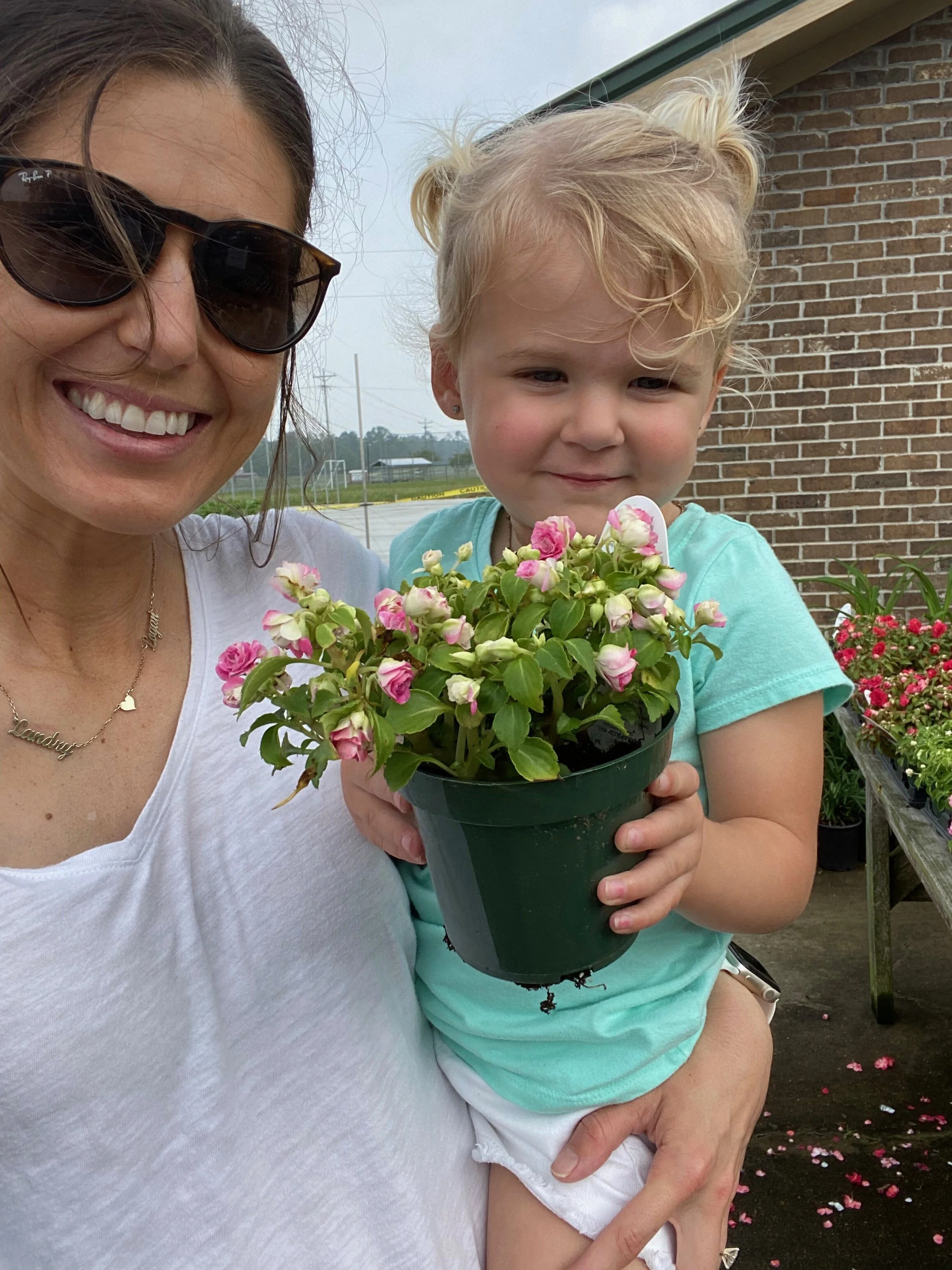 The winner! When we got home, the girls went down for naps and Philip got busy planting seeds to start on his new potting bench. We are so excited for the Market at Landry Lane this year:)