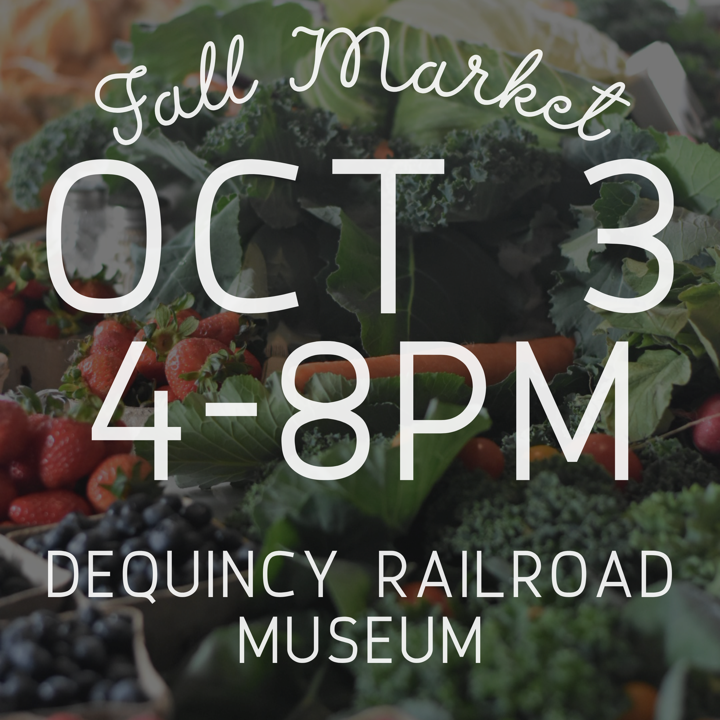 Fall Farmers Market Registration - Oct 3