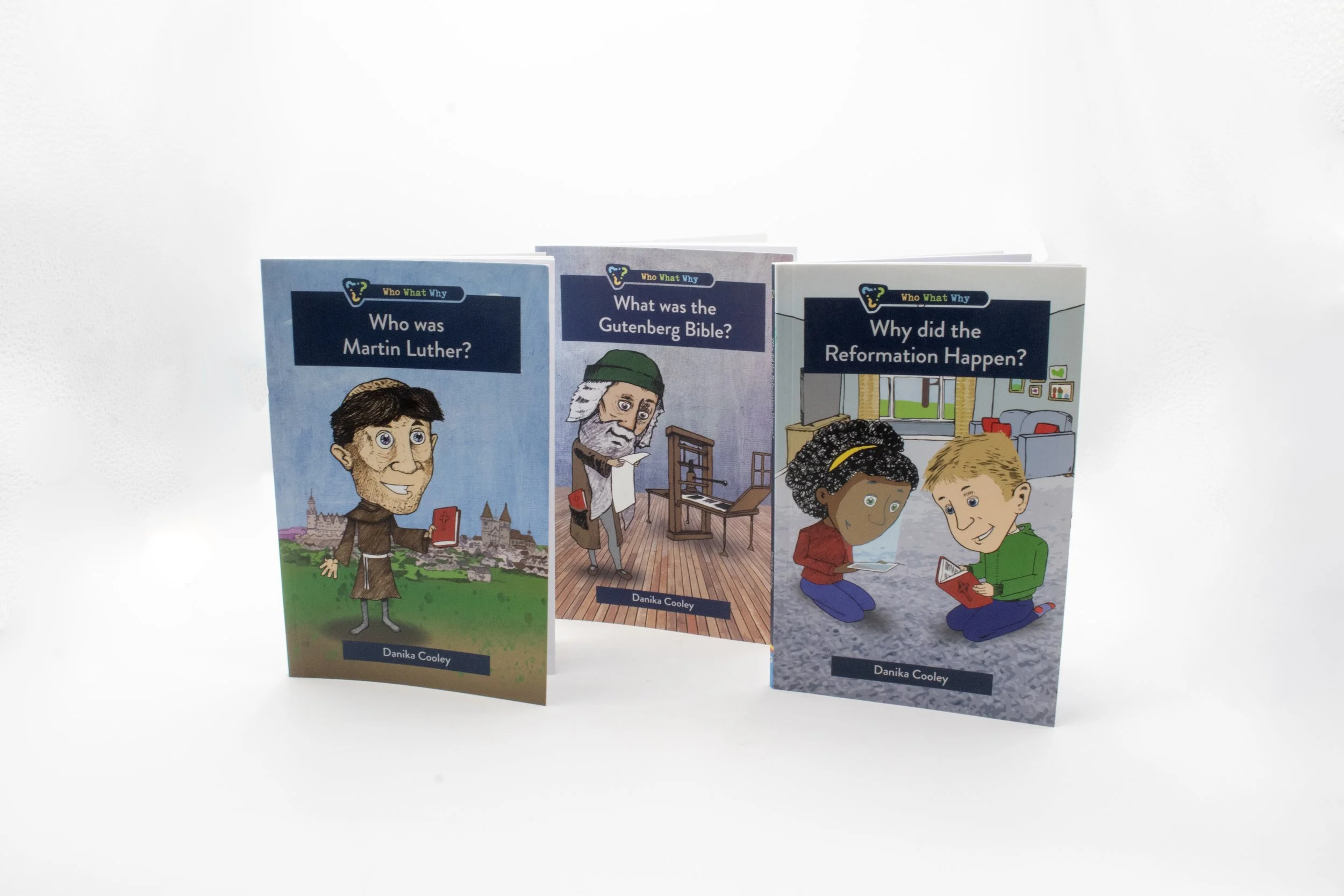 Illustrated series of Who, What, Why (Ongoing Series) Currently working on Series 7 (Late 2025.)