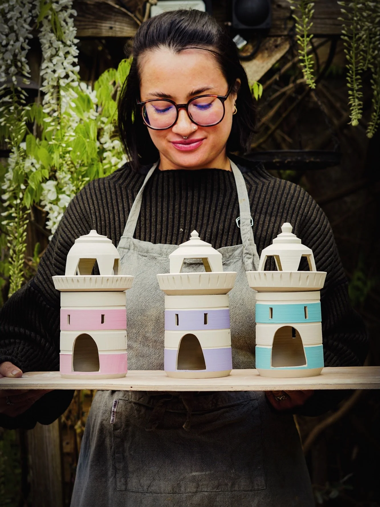 💦 Waterlore 🐟 is the next instalment of my Folklore Kiln Openings inspired by tales of the sea, lakes, and rivers!

Here are some pieces I&rsquo;m working on for the collection - I knew I had to bring back my light houses! There are also some sea u