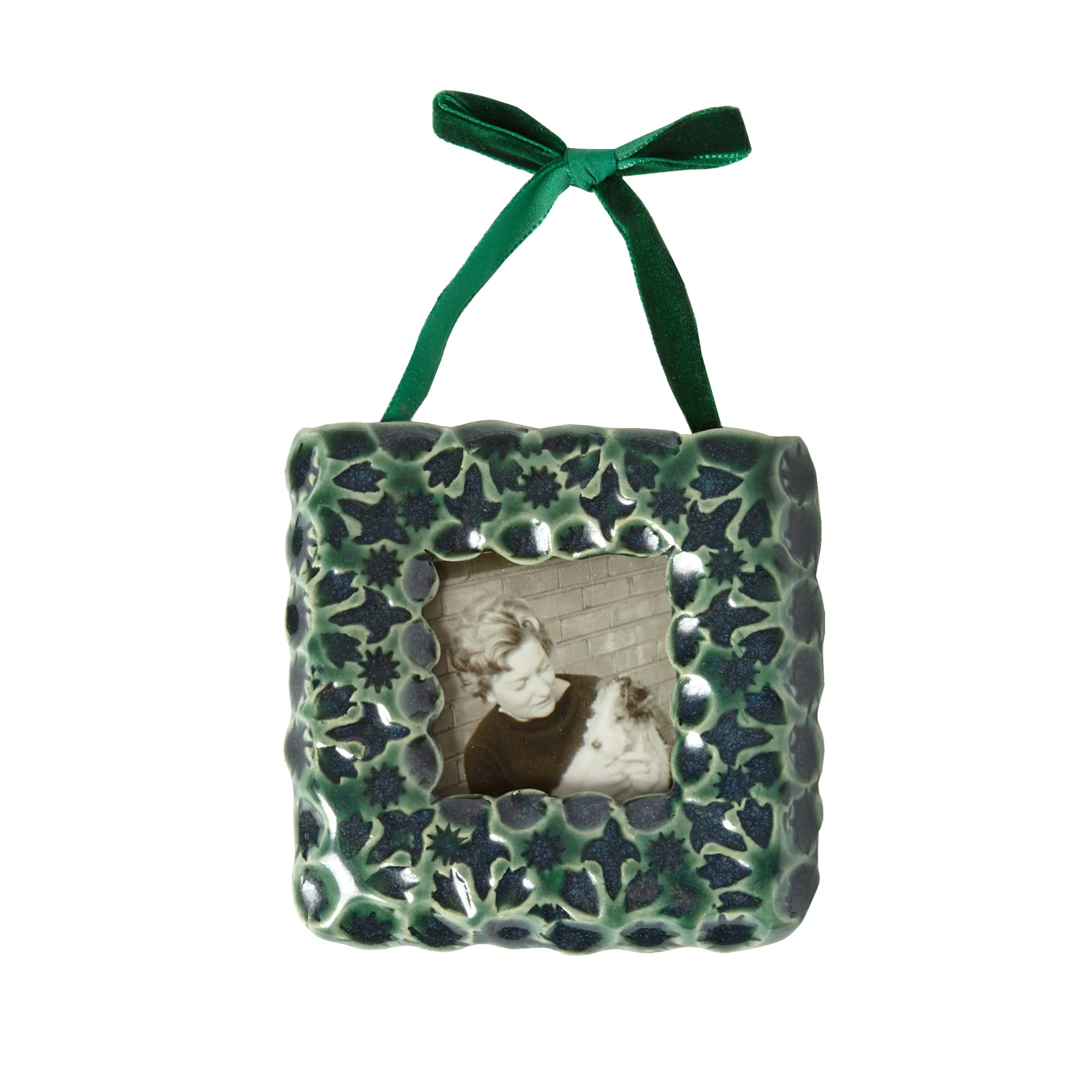 Ceramic Photo Frame Tree Decoration – £35 (avaliable from 7th Nov). A handmade keepsake to remember each Christmas with a real photograph of loved ones hanging on the tree.