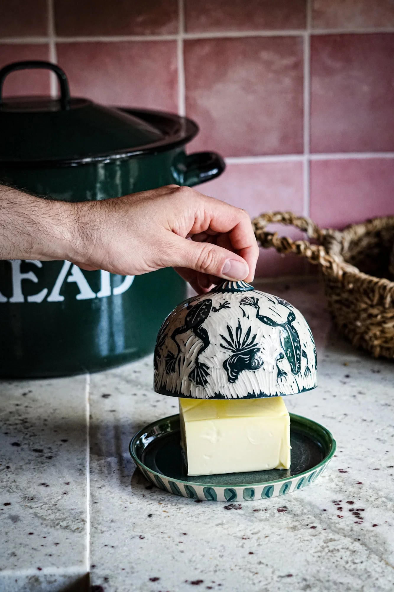 Frog Butter Dish