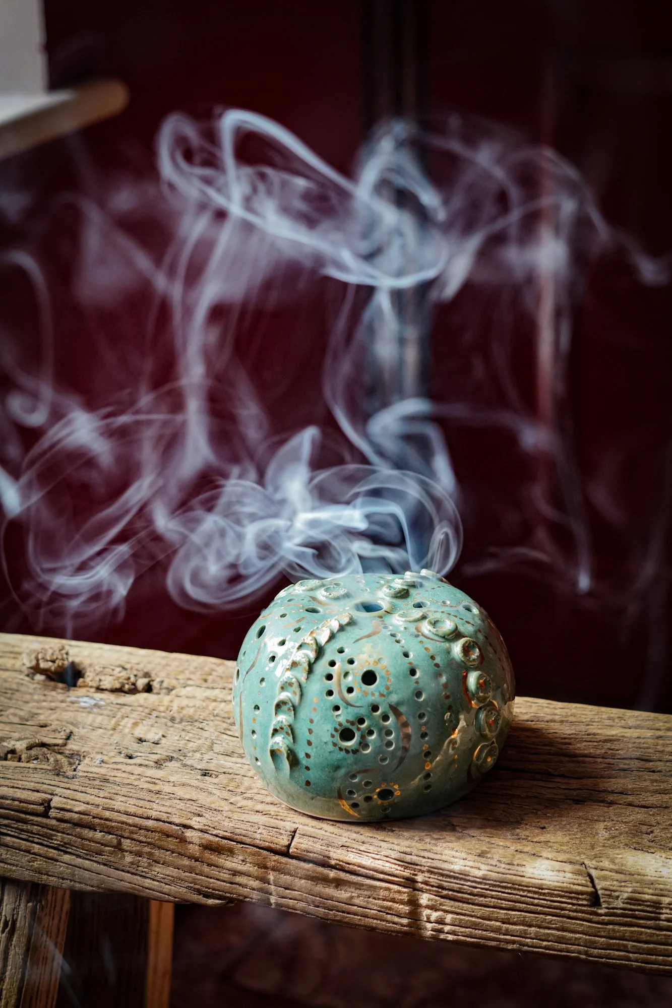Large Sea Urchin - Gilded Jade