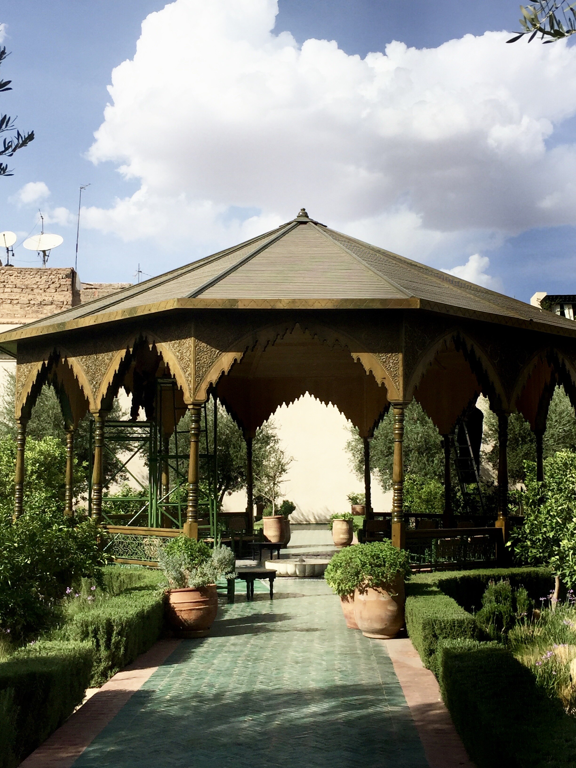 Marrakech Secret Gardens gazebo.JPG