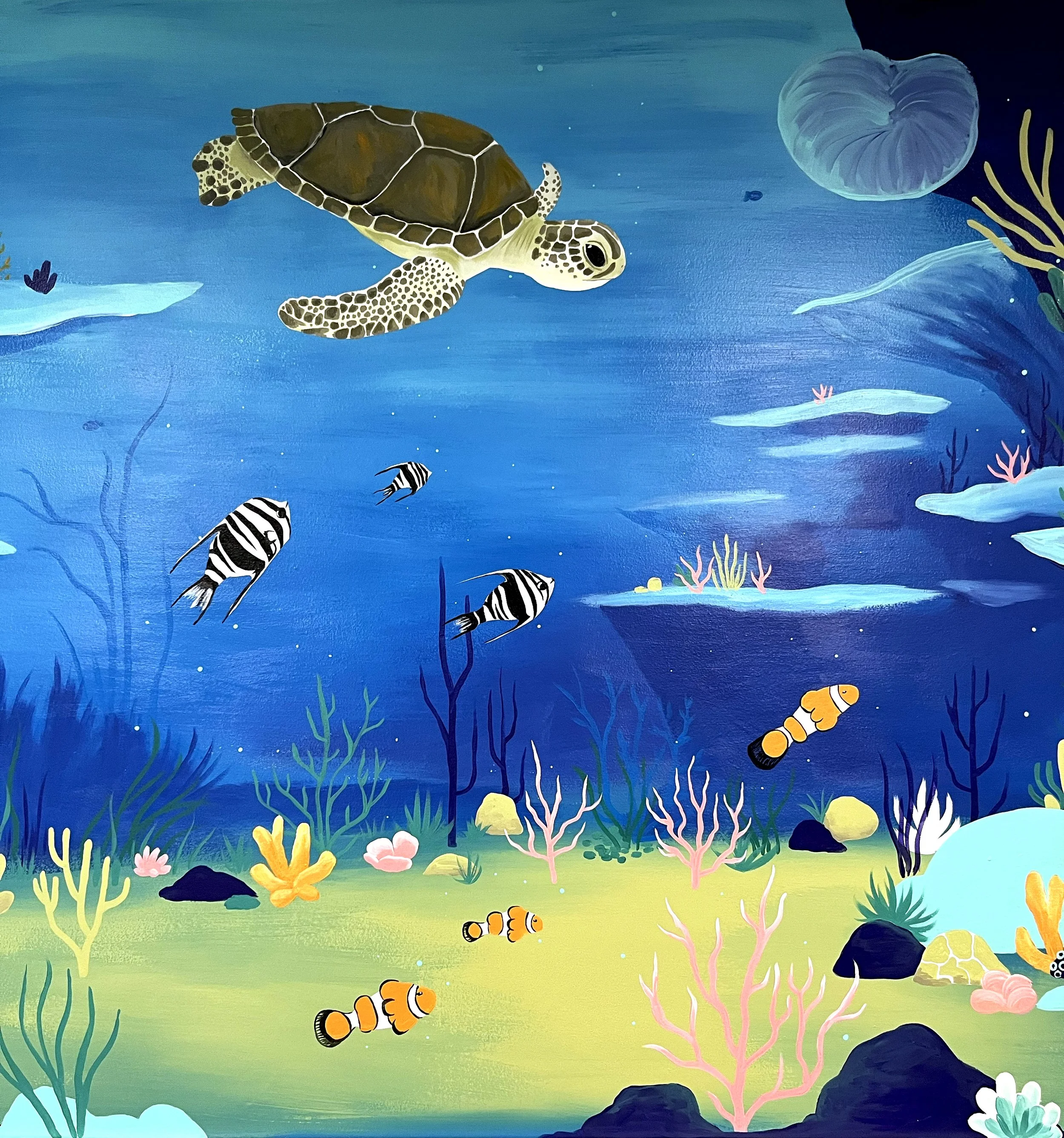 Aquarium Mural Detail Shot, 2025