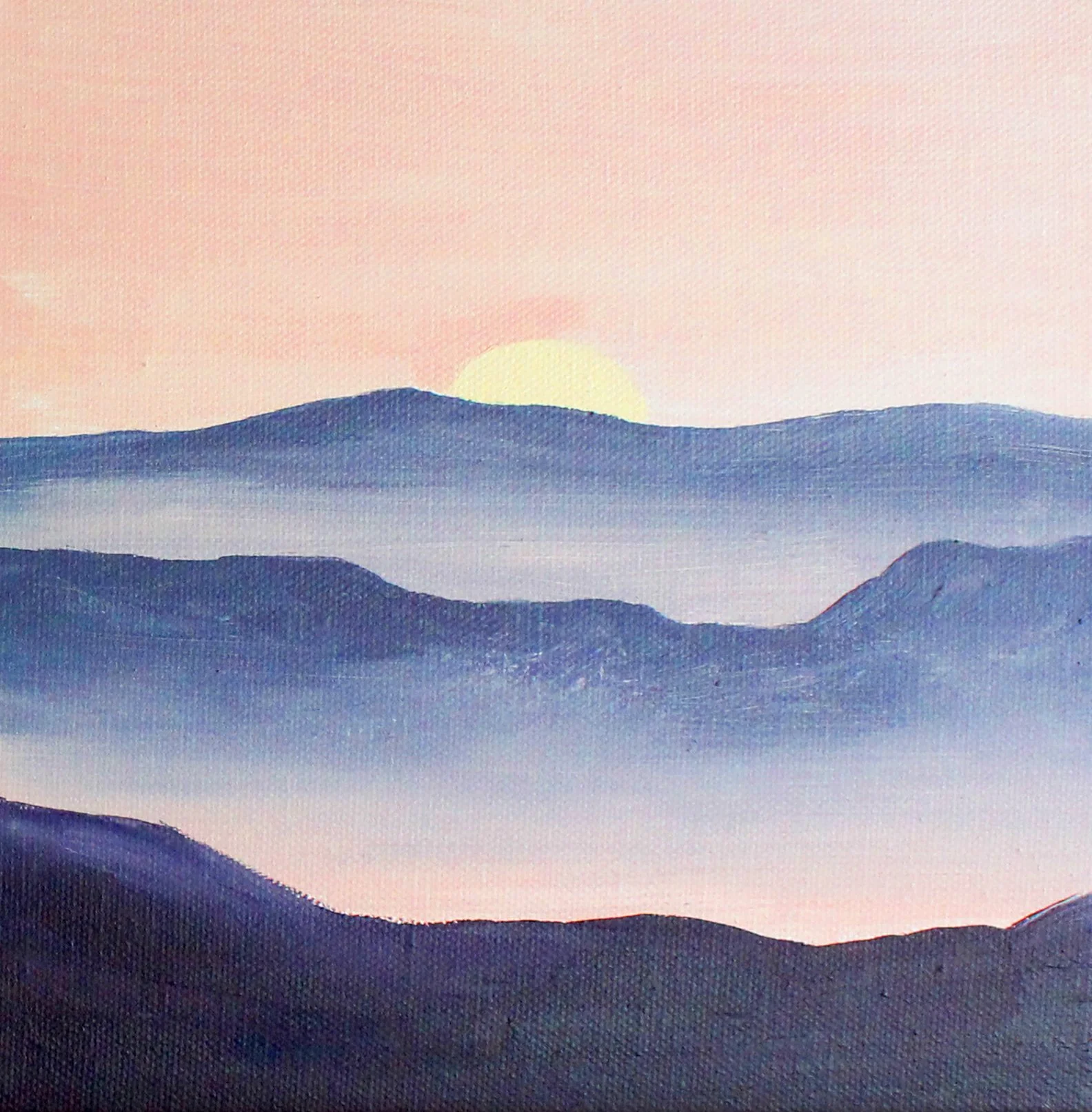 Rolling Dream, 8"x8", Acrylic on Canvas, SOLD OUT