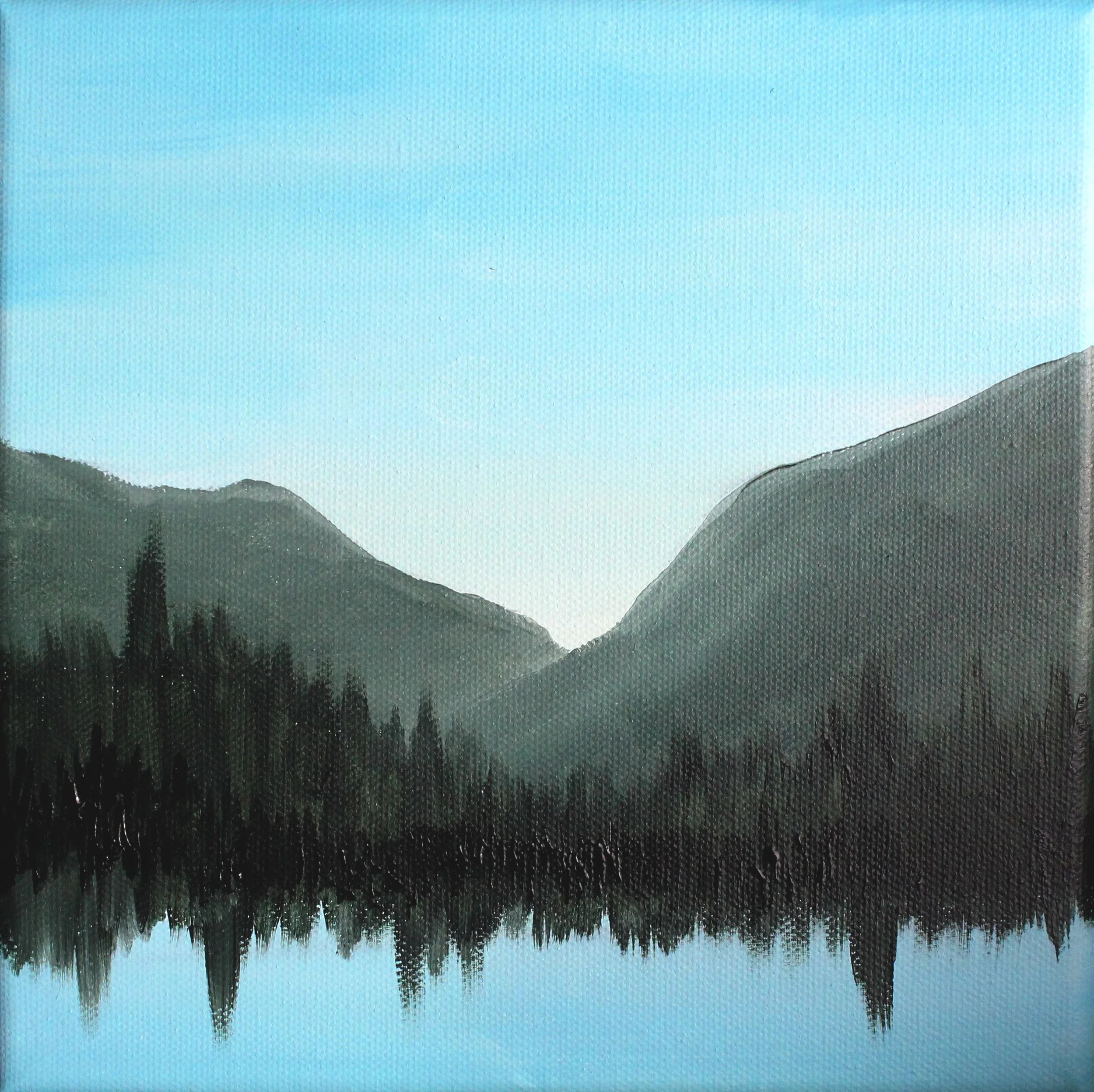 Reflections, 8"x8", Acrylic on Canvas, SOLD OUT