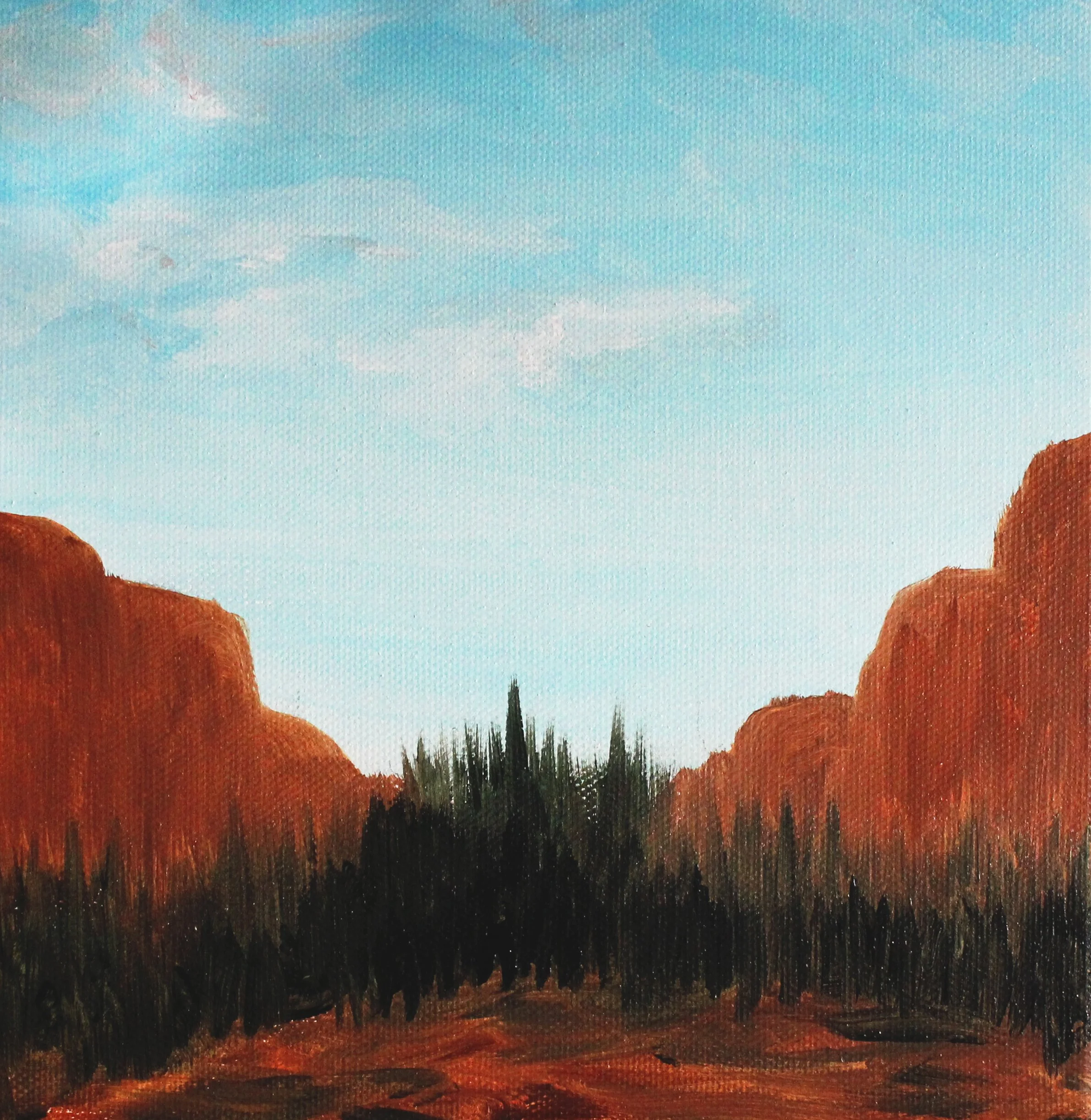 Amber Vision, 8"x8", Acrylic on Canvas, SOLD OUT