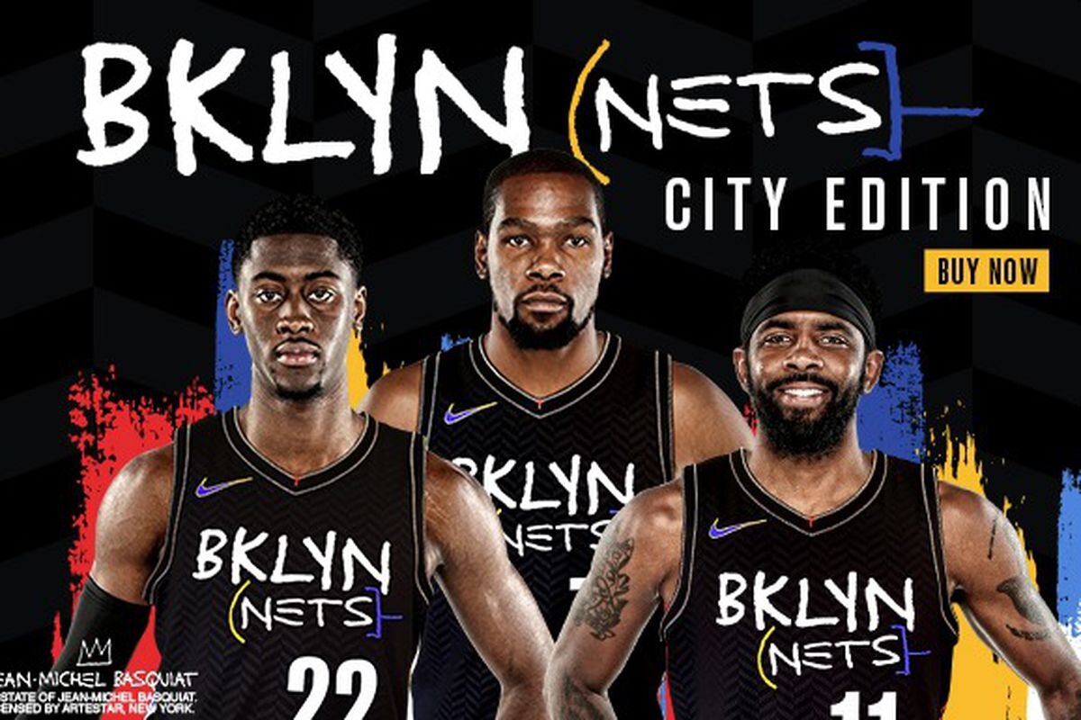 black jean michael basquiat nets jersey|TikTok Search
