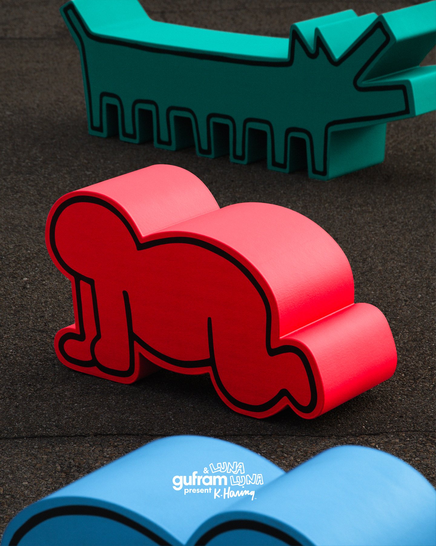 Keith Haring / Gufram / Luna Luna