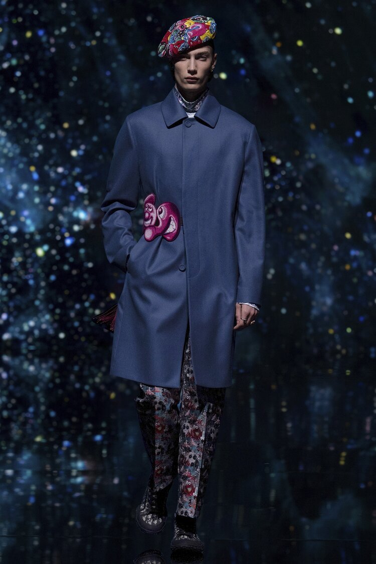 Dior Homme creative director Kim Jones collaborates with Kenny Scharf to  produce hyper-coloured Men's Fall 2021 collection