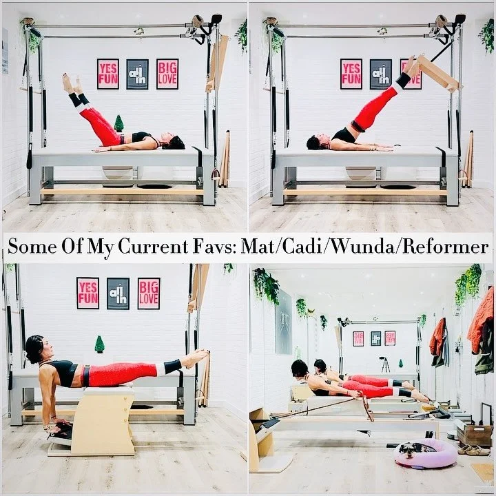 🔹Relishing a little TIME for me in my studio during this Christmas break, &amp; this is what I&rsquo;m loving 💫 
.
🔹 Moving between the apparatus &amp; just doing what feels good in my body 💫 
.
🔹 Is it perfect (?) absolutely not (!), but it is 