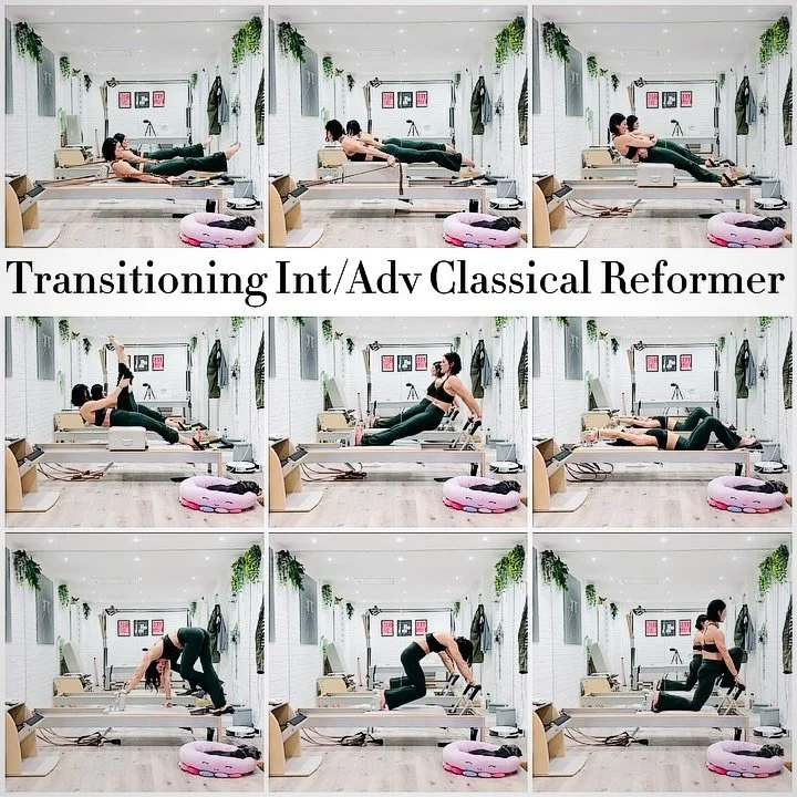 🔹 Continuing to share a little of my journey as I delve deep into the complete system of the Classical Method 💫 
.
🔹 The work in my own body right now is transitioning towards the complete advanced classical reformer repertoire, supported as alway