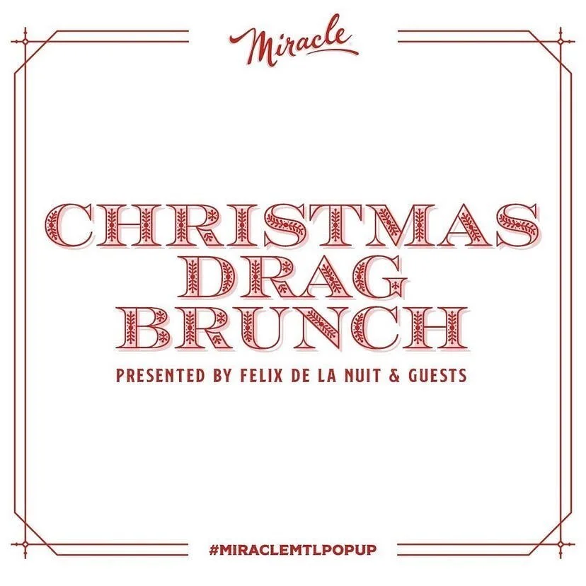 Place limite !!! R&eacute;server maintenant ! 

T&rsquo;auras jamais vu un No&euml;l avec autant de paillettes!! 🌈🎅🏼
✨✨✨✨✨✨✨✨✨✨✨✨✨

On est SUPER EXCIT&Eacute;S d&rsquo;annoncer &mdash;
‼️ Miracle Bar x DRAGUE BRUNCH DE NO&Euml;L‼️Pr&eacute;sent&ea