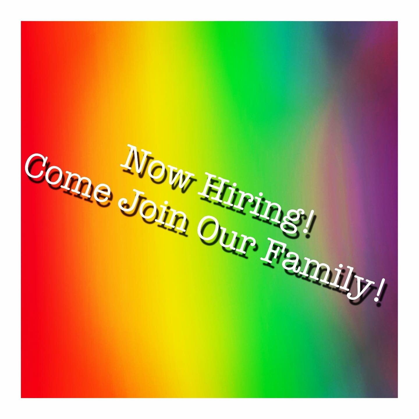 Fill an application online or apply in person! #hiring #familyatmosphere
