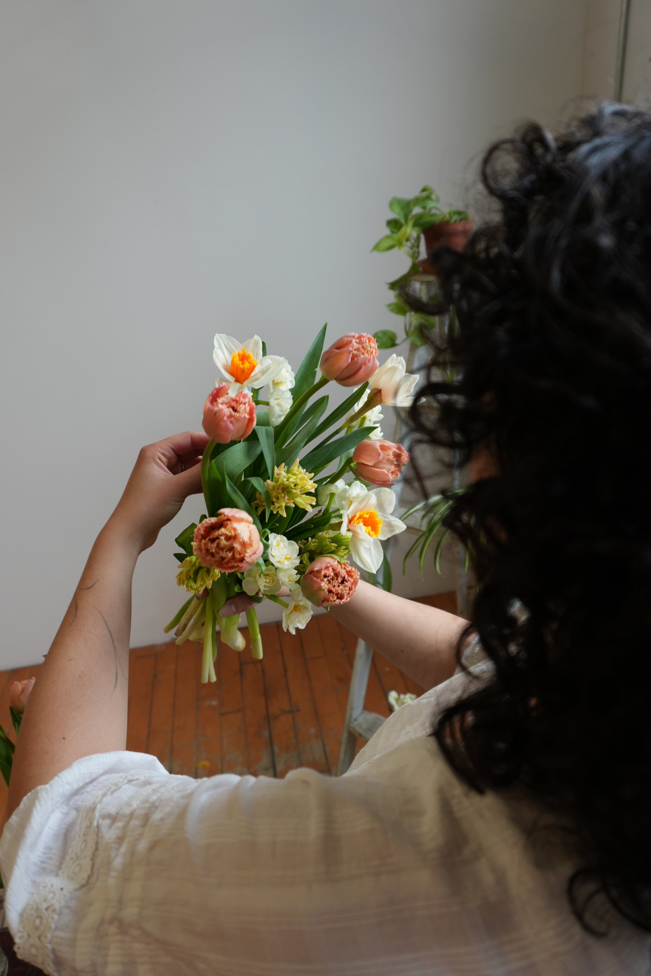 Bouquet of Mixed Spring Flowers