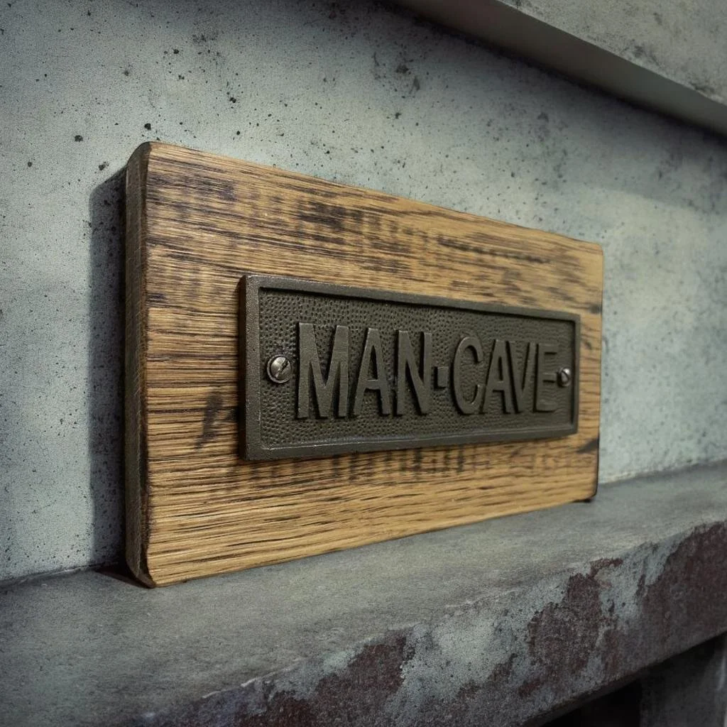 'Man Cave' & 'Gin Time' Signs