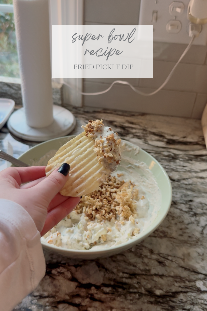 Super Bowl Snack - Fried Pickle Dip