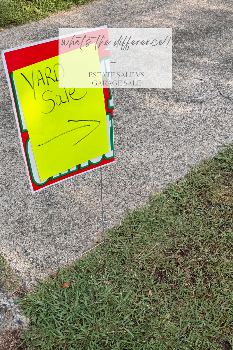 Estate Sale vs. Garage Sale: What's the Difference?