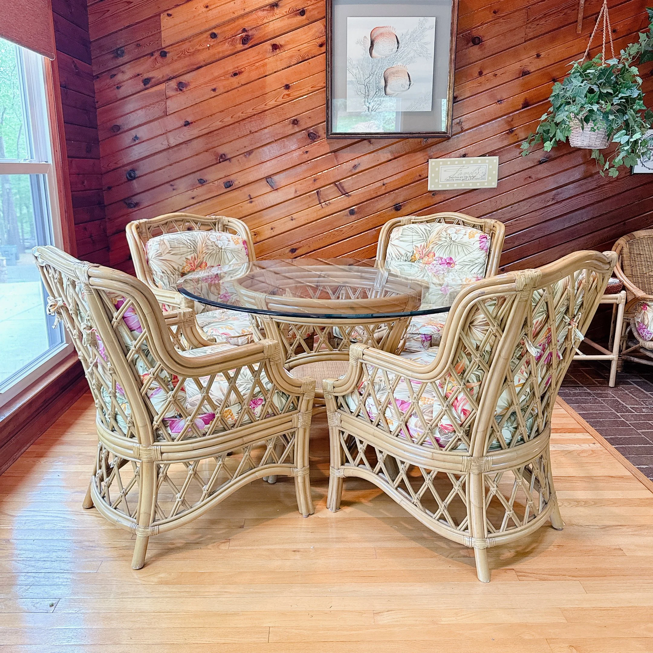 Santiago by Lane 5 Piece "Marquesa" Rattan Outdoor Dining Set