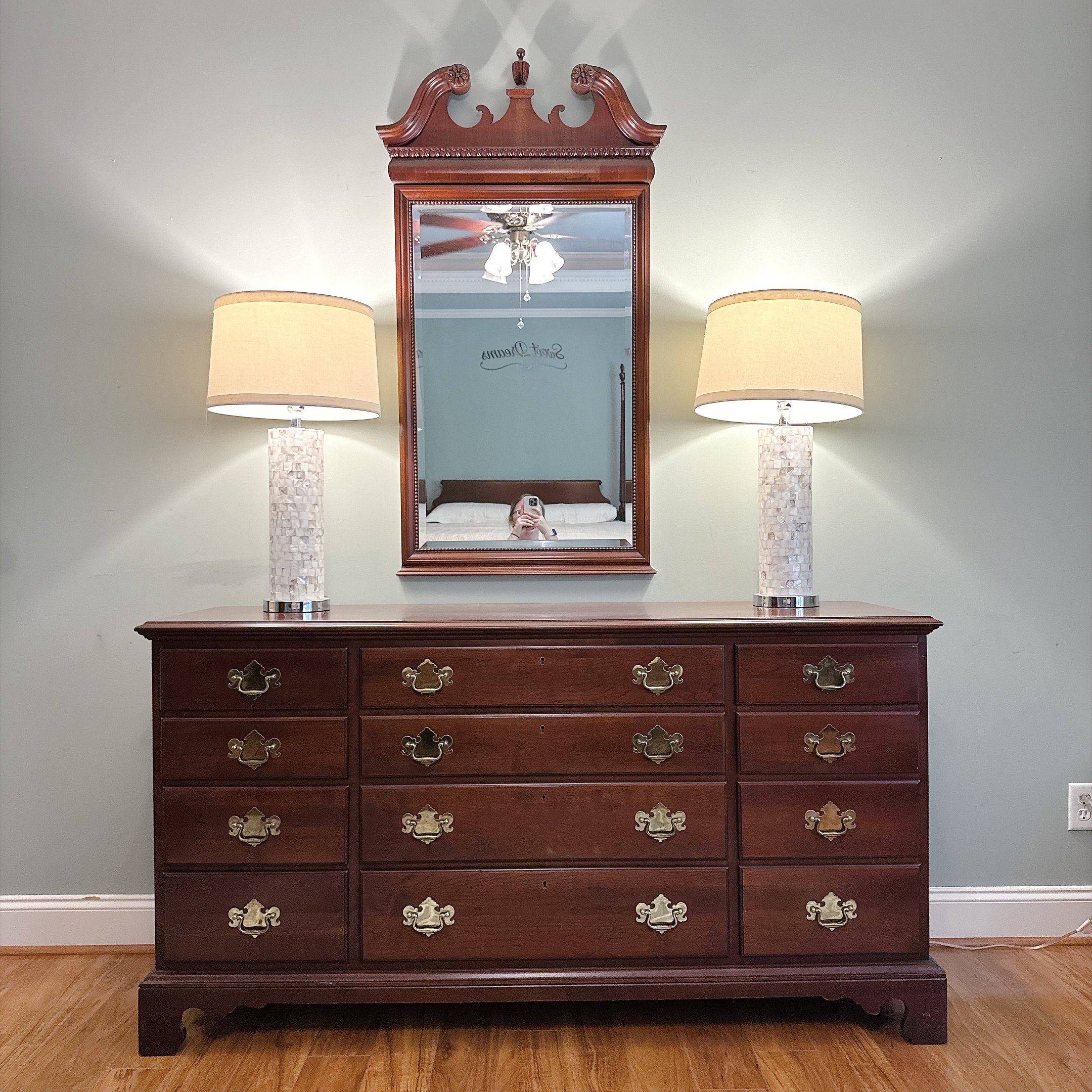Link-Taylor Beaufort 12-Drawer Dresser with Mirror