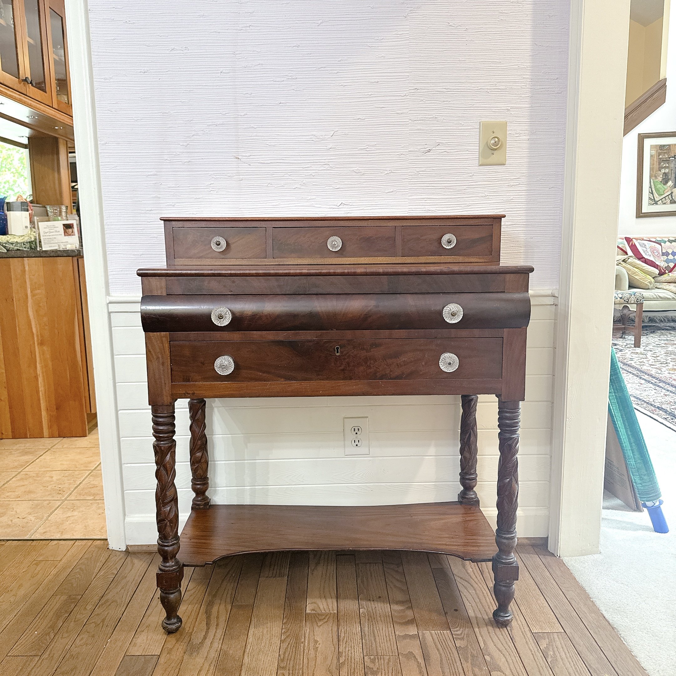 Antique American Empire Style Sideboard