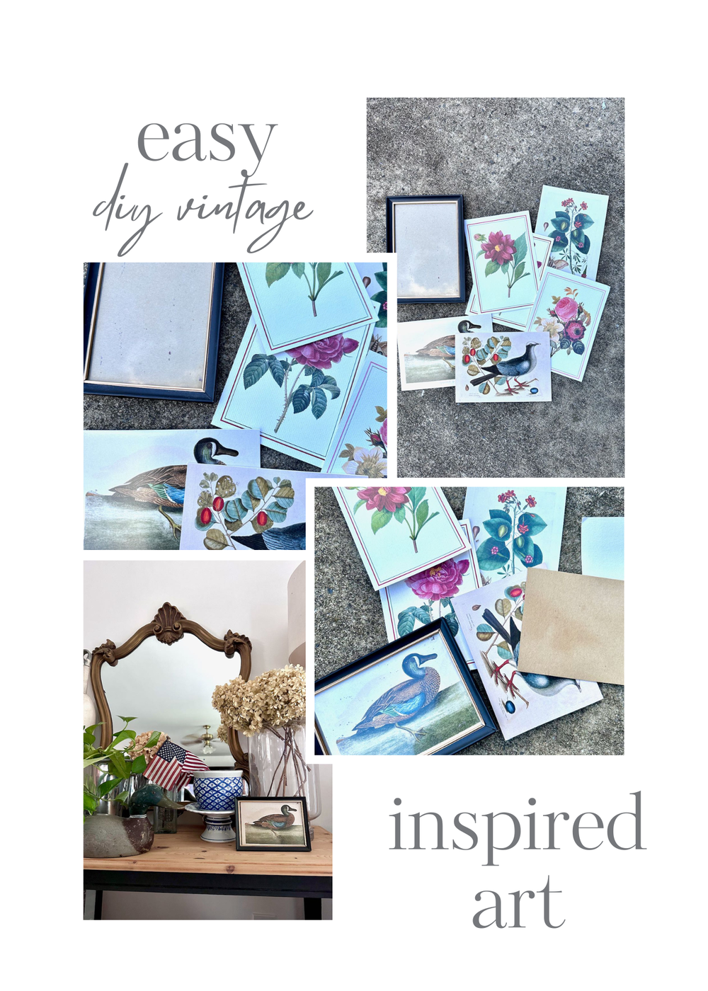 Retro Artwork Tutorial Easy DIY Vintage Inspired Artwork — Home