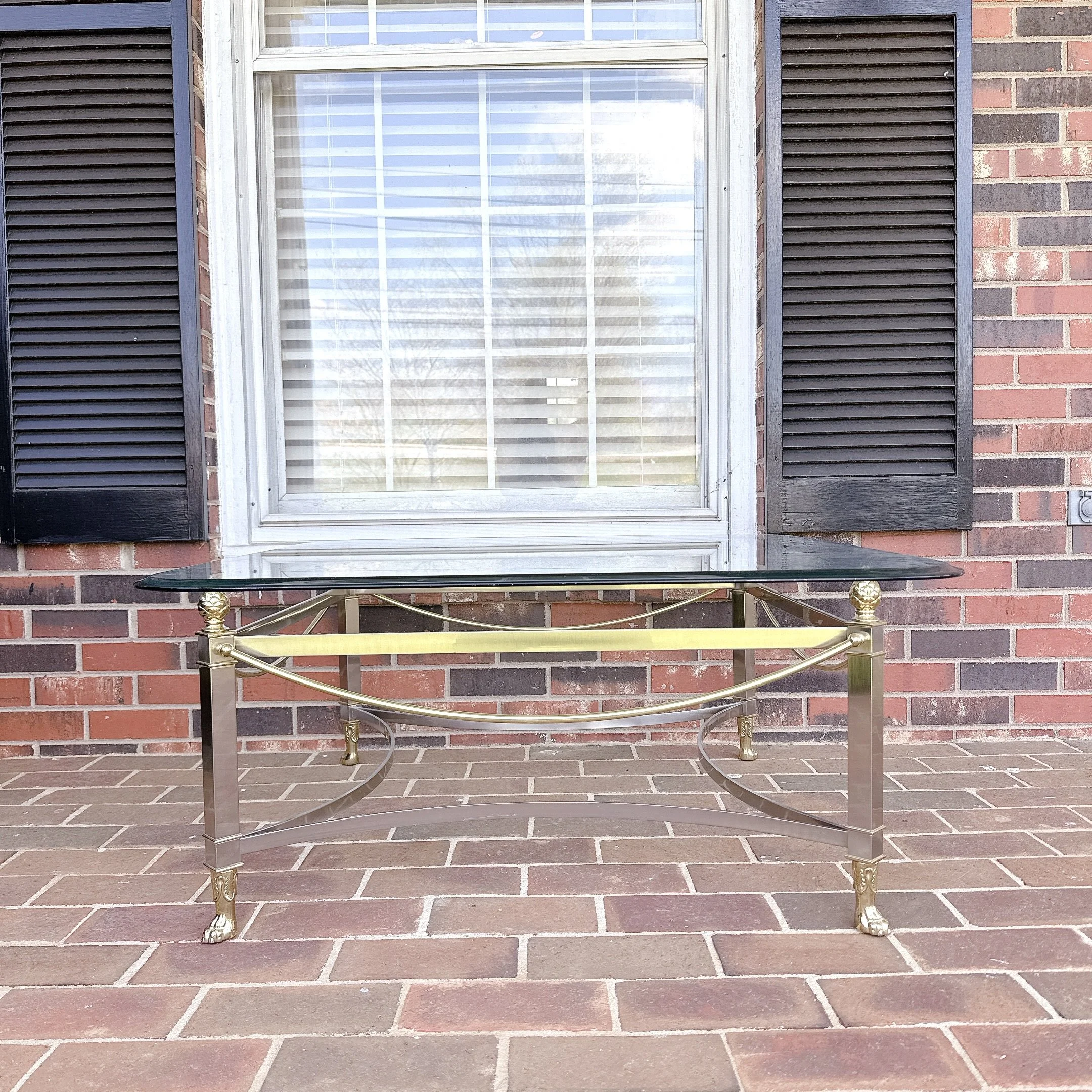 Hollywood Regency Neoclassical Coffee Table