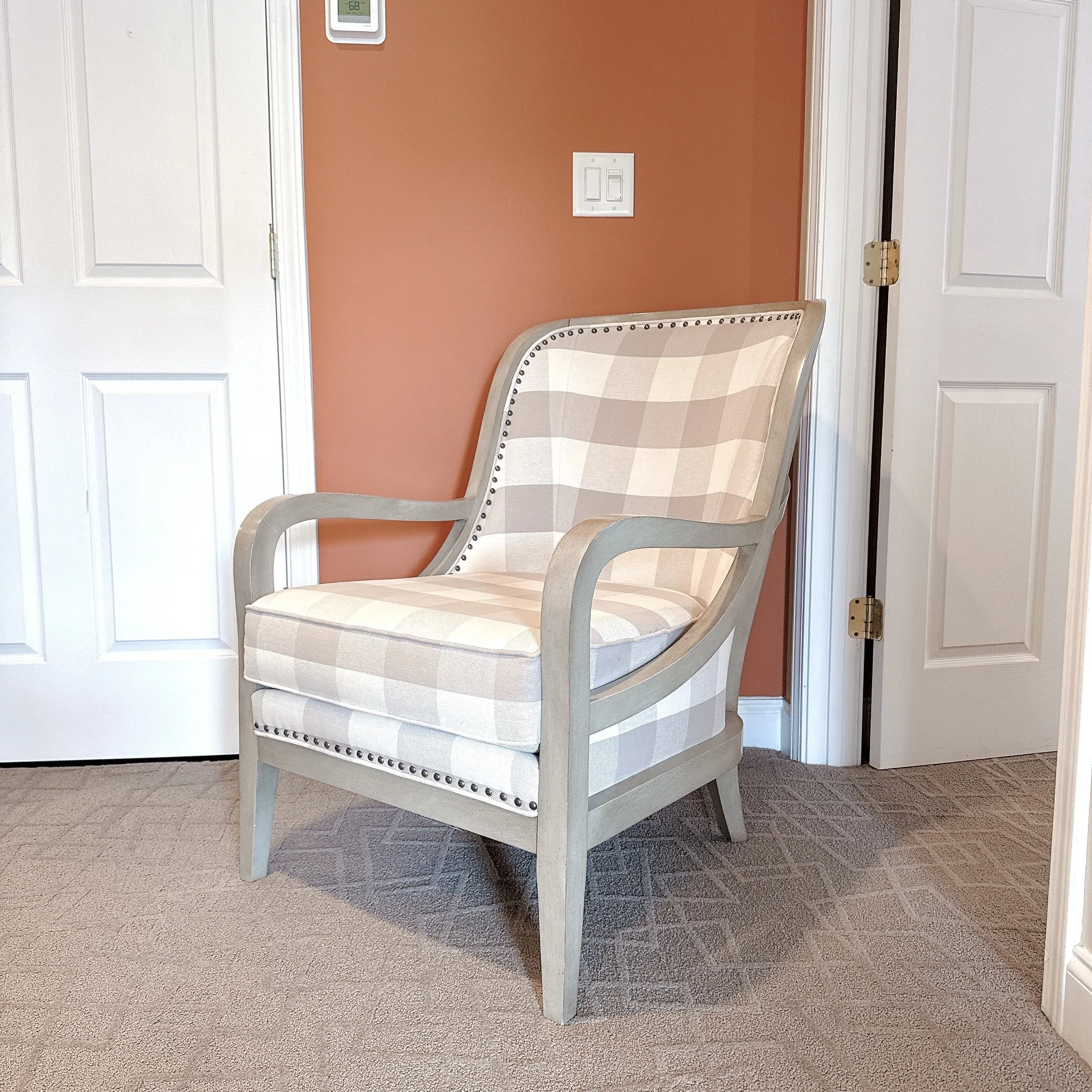 Sam Moore Buffalo Check Arm Chair